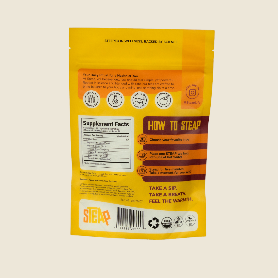 Anti-inflammatory tea blend by Steap