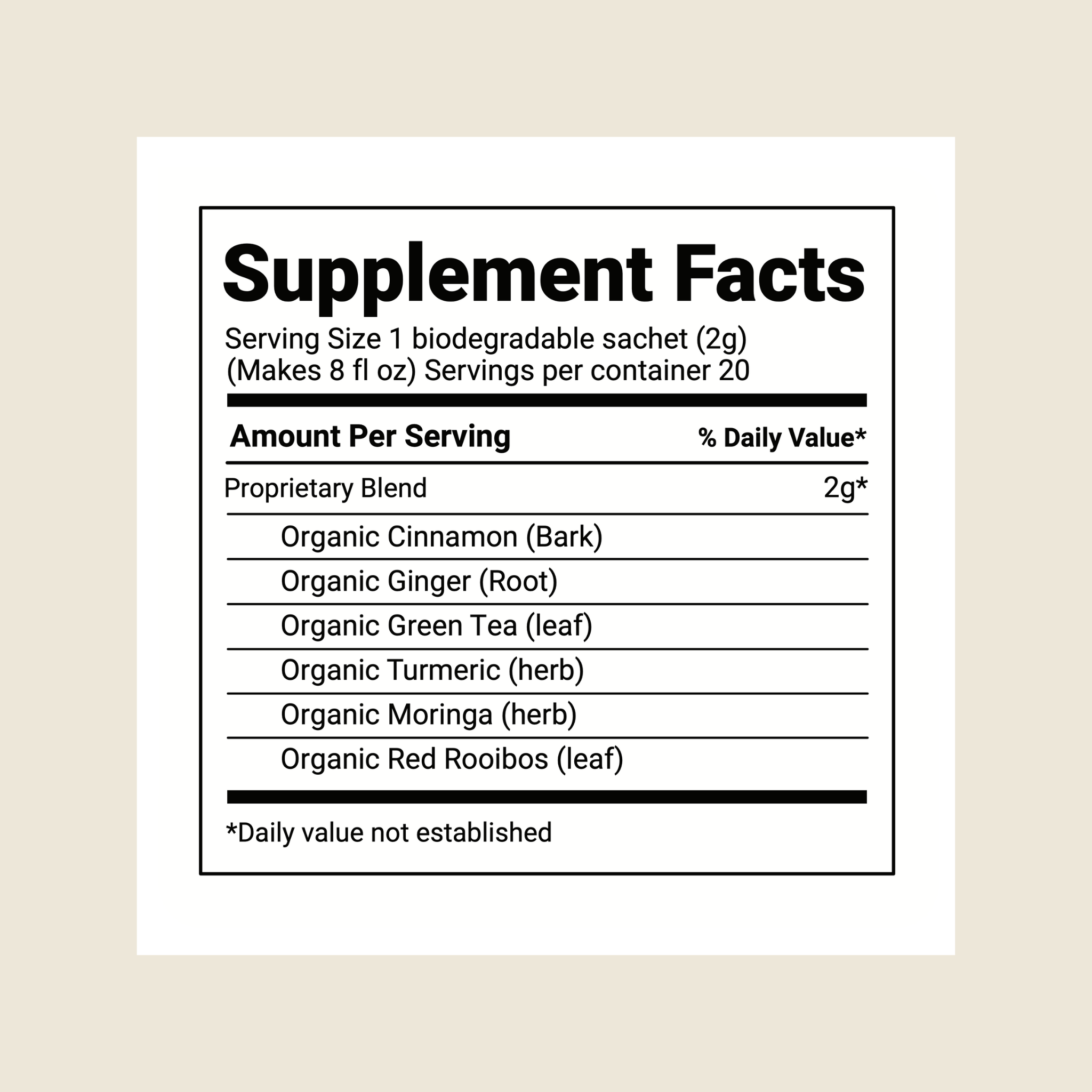 Steap metabolic health tea sachets