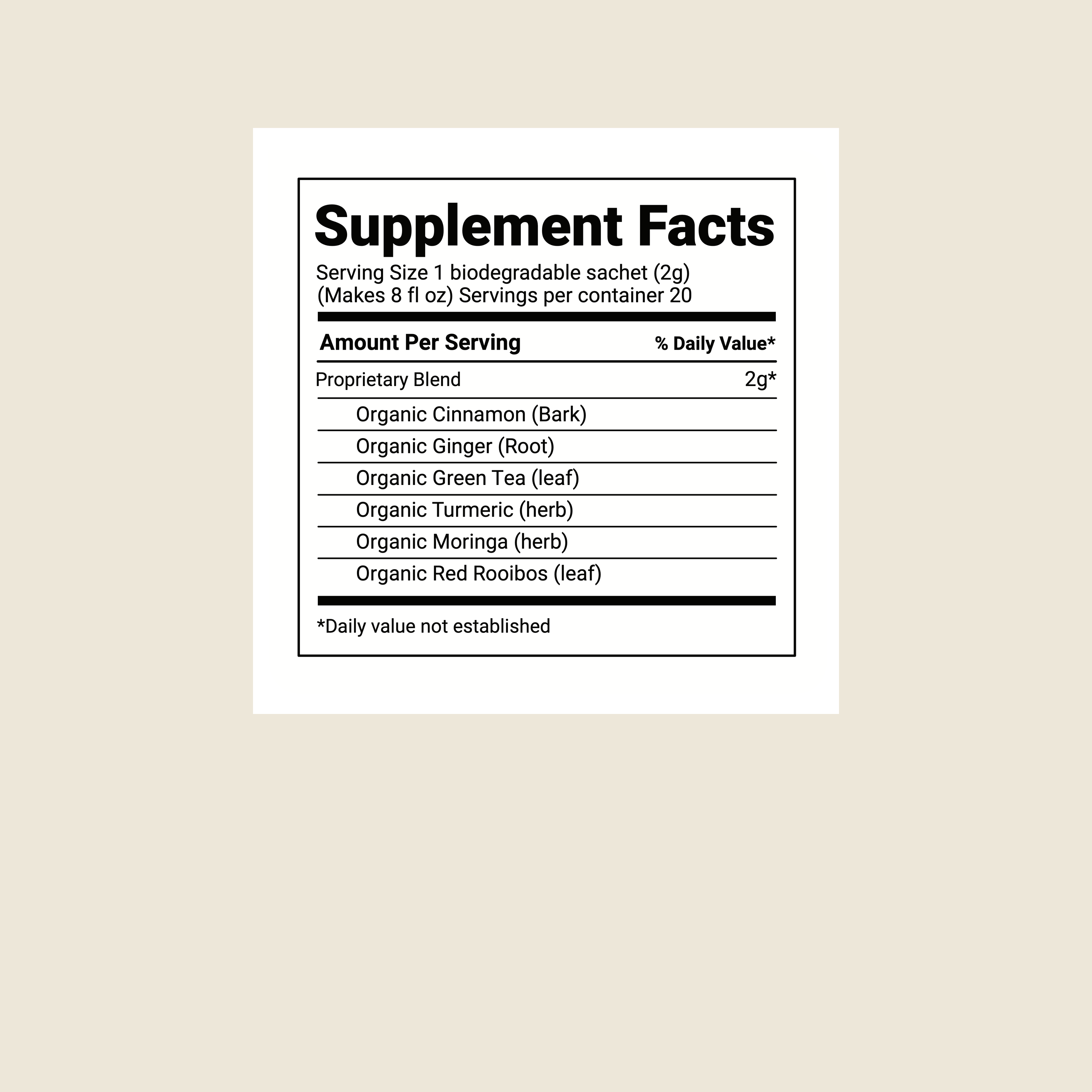 Steap metabolic health tea sachets